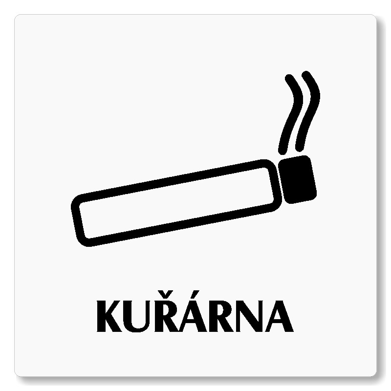 Kuřárna, 100x100mm, bílá, Nevada
